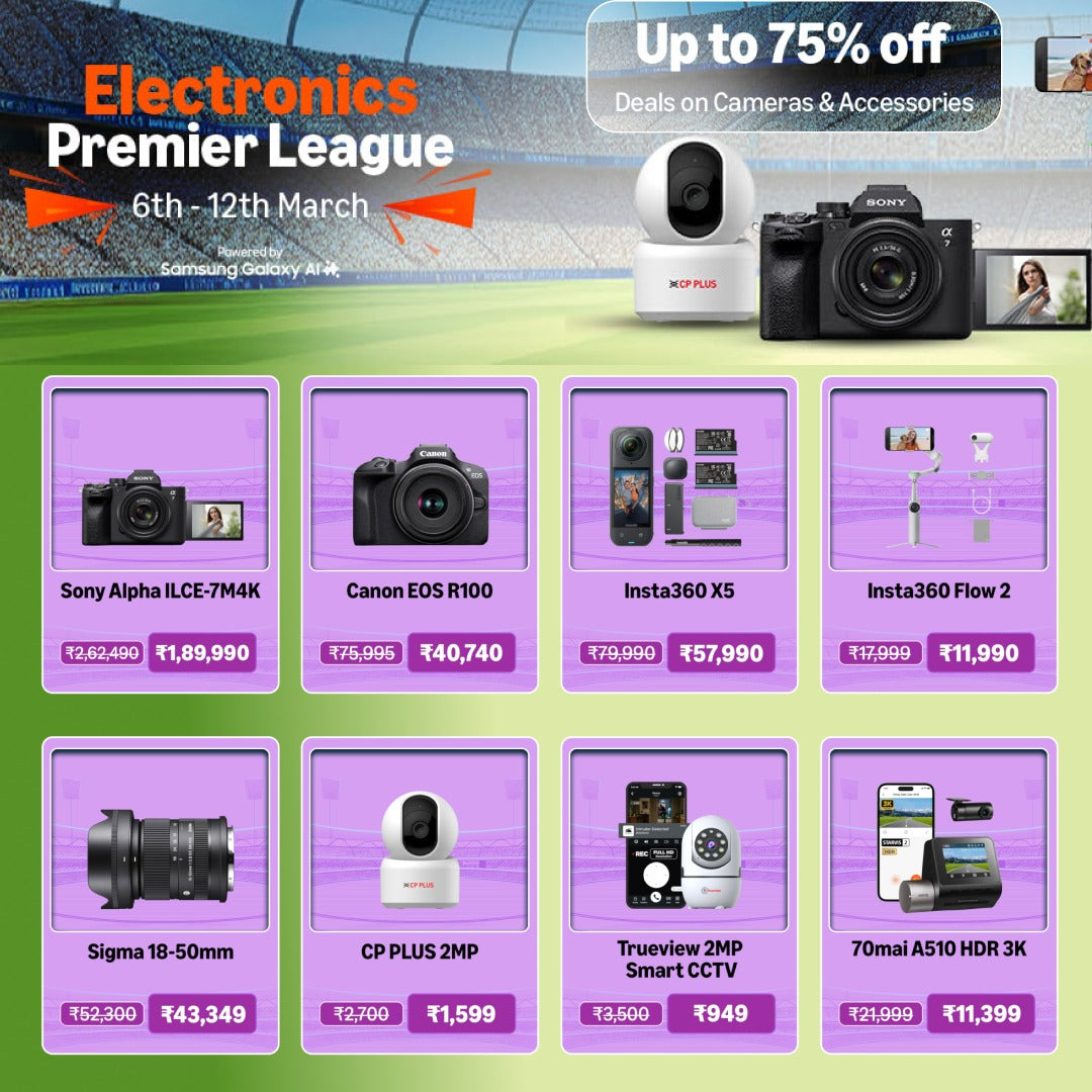 Cameras & Accessories - Up to 75% off