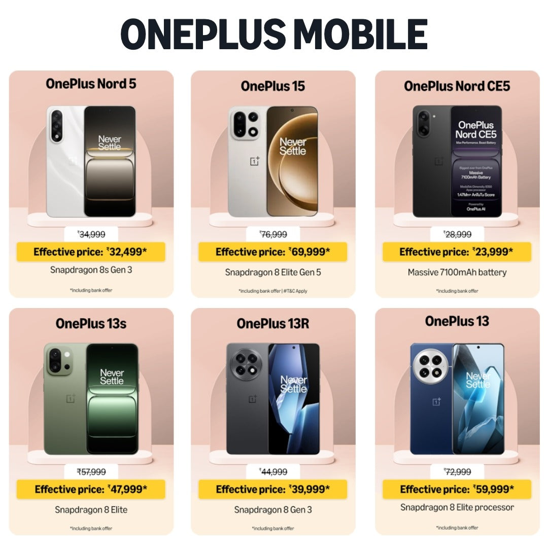 Deals On OnePlus Smartphones