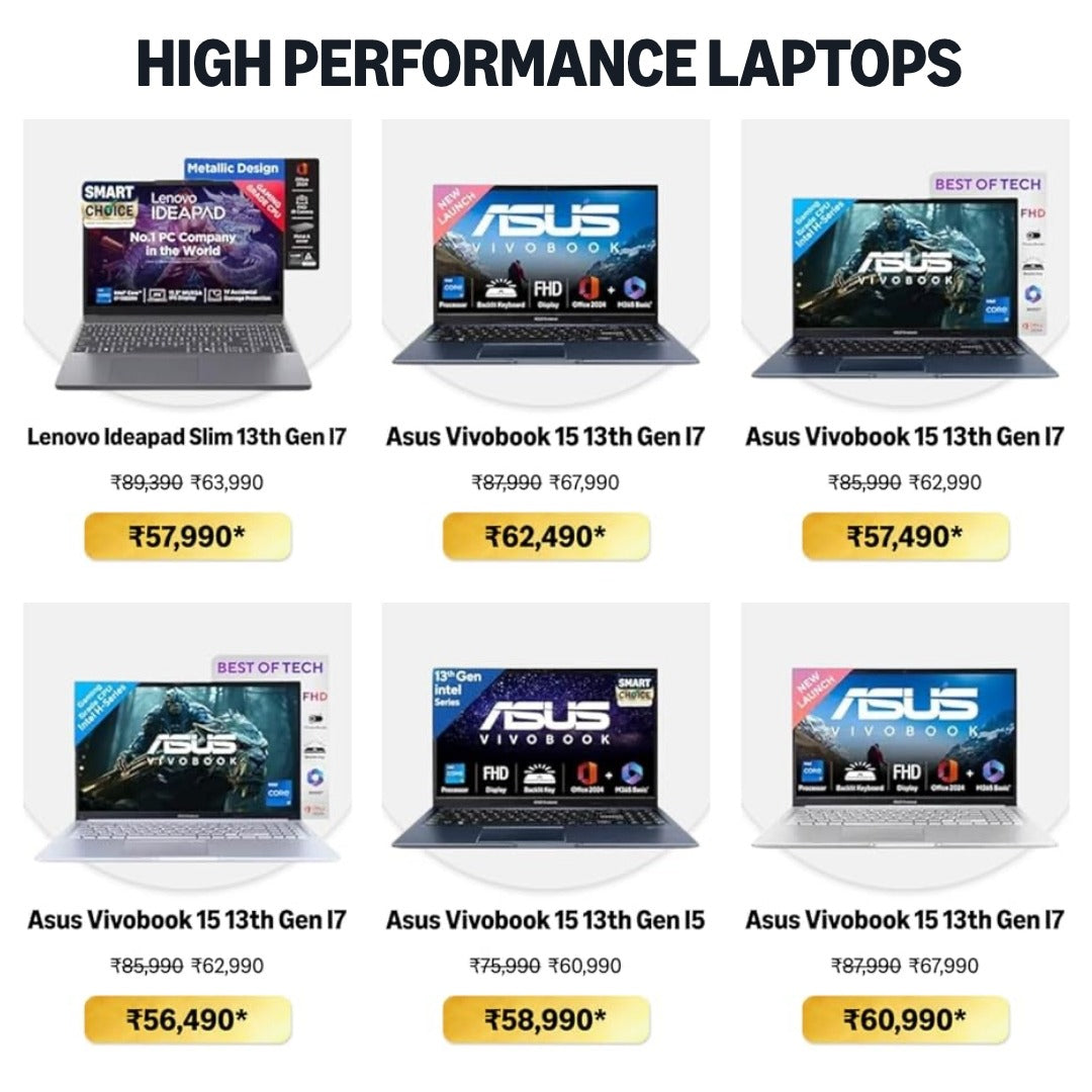High Performance Laptops