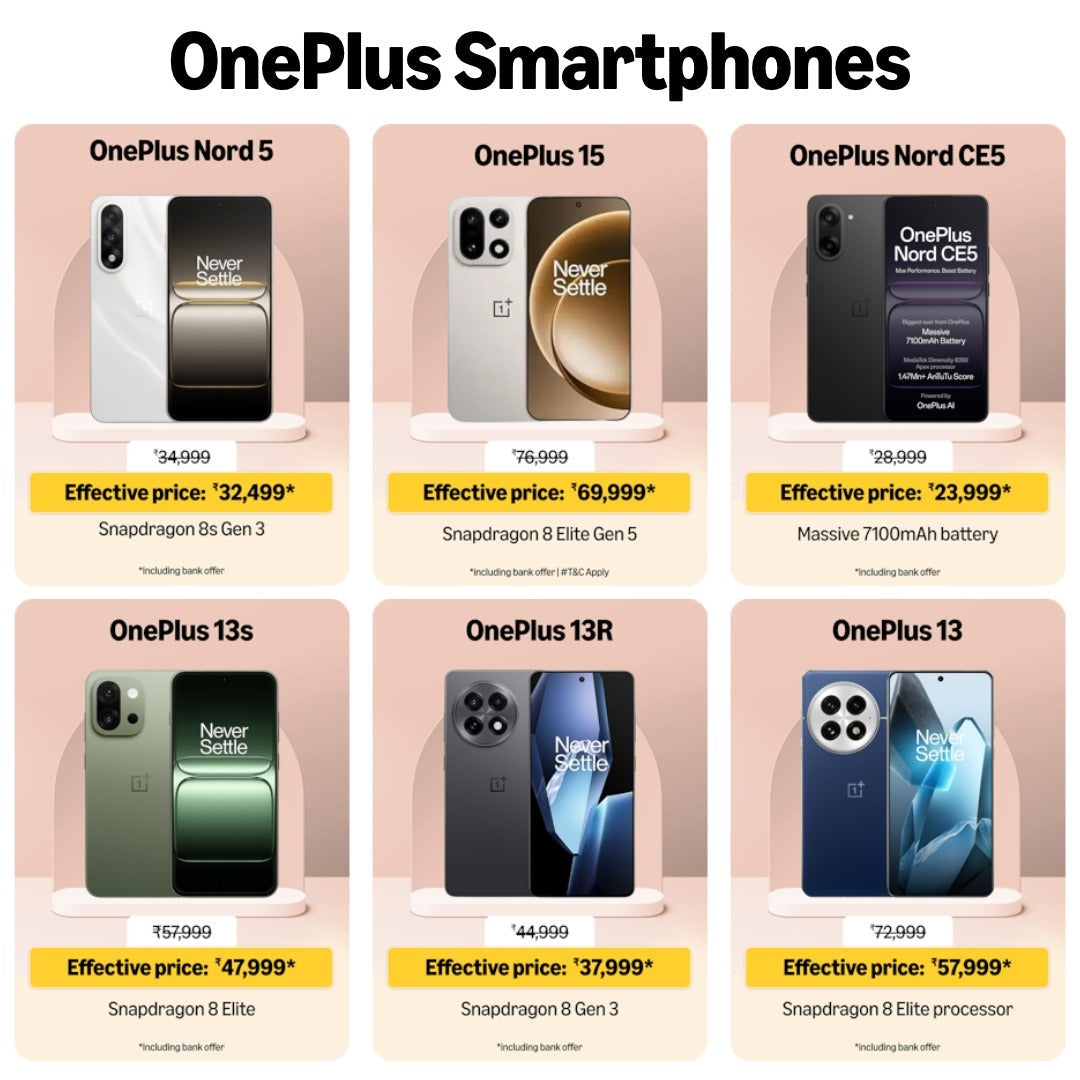 Deals On OnePlus Smartphones