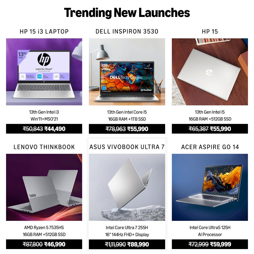 Laptops | Trending New Launches