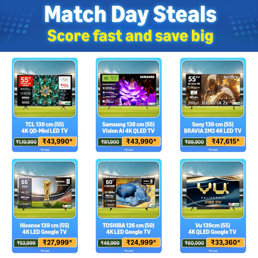Match Day Steals - Deals On Televisions
