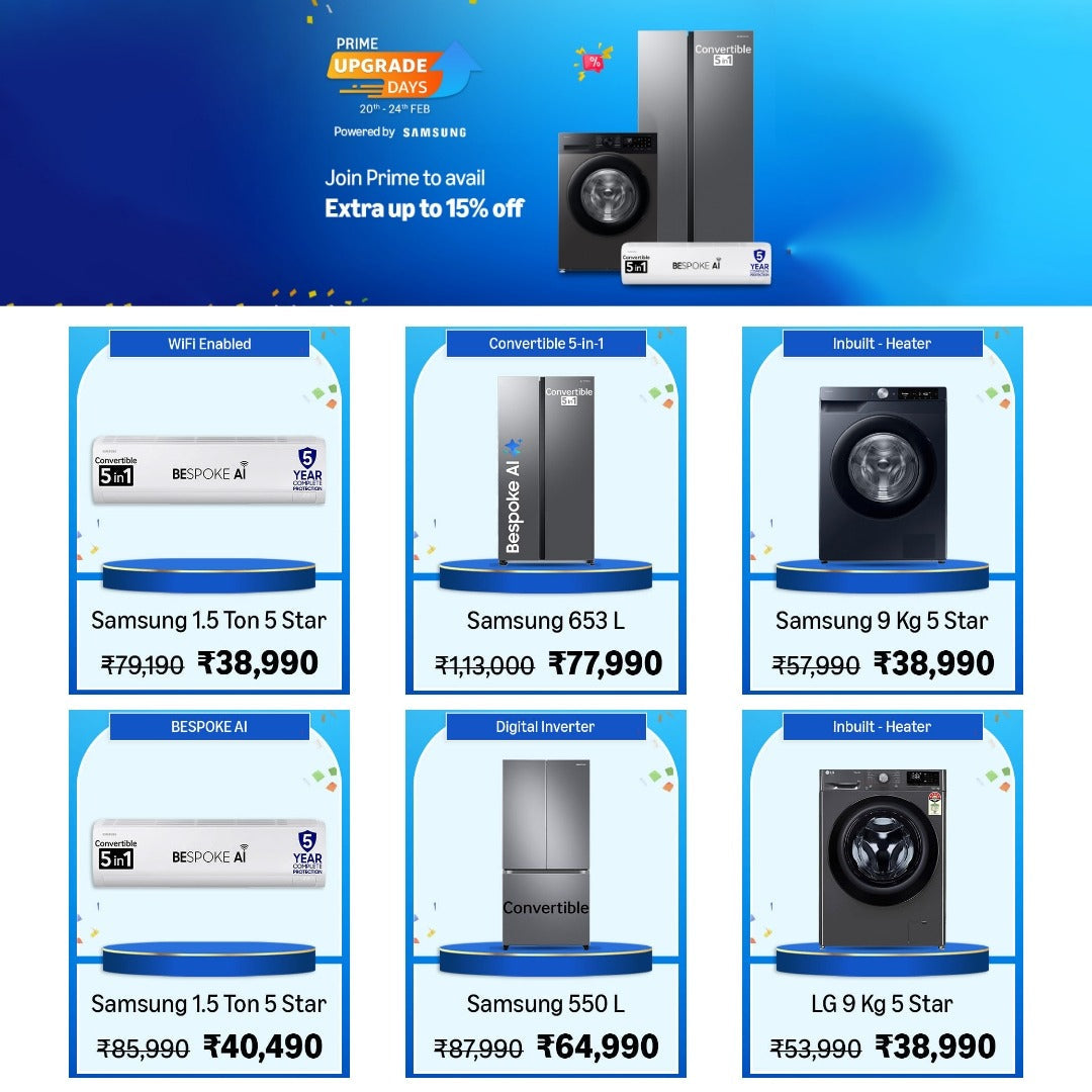 Prime Upgrade Days - Sale live till 24th Feb