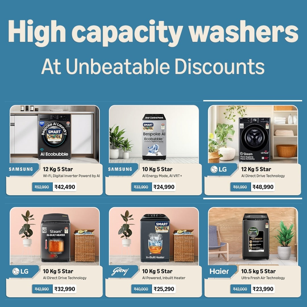 High Capacity Washers