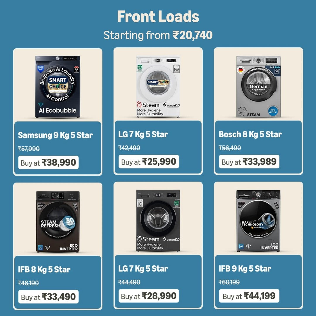 Front Load Washing Machines