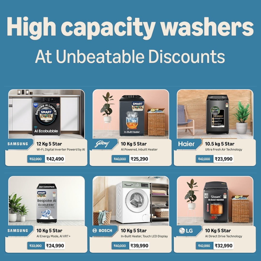 High Capacity Washing Machines