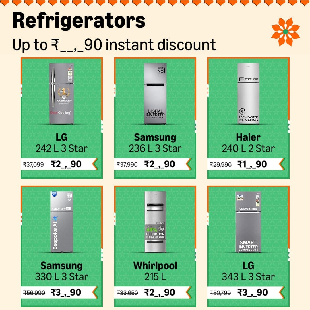 ❄️ Deals on Refrigerators