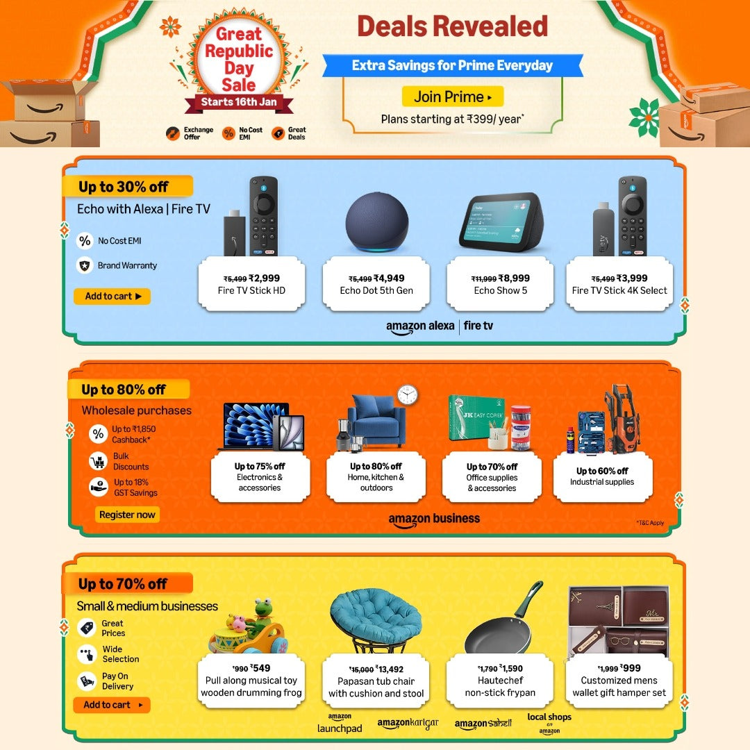 💥 Deals Revealed 💥 Great Republic Day Sale