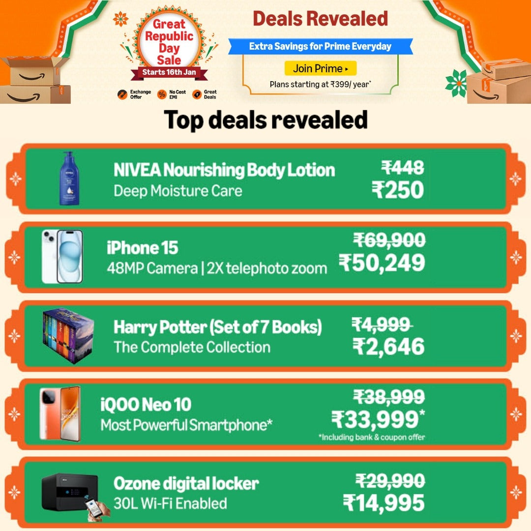 🔥 Blockbuster offers across mobiles, essentials & gadgets