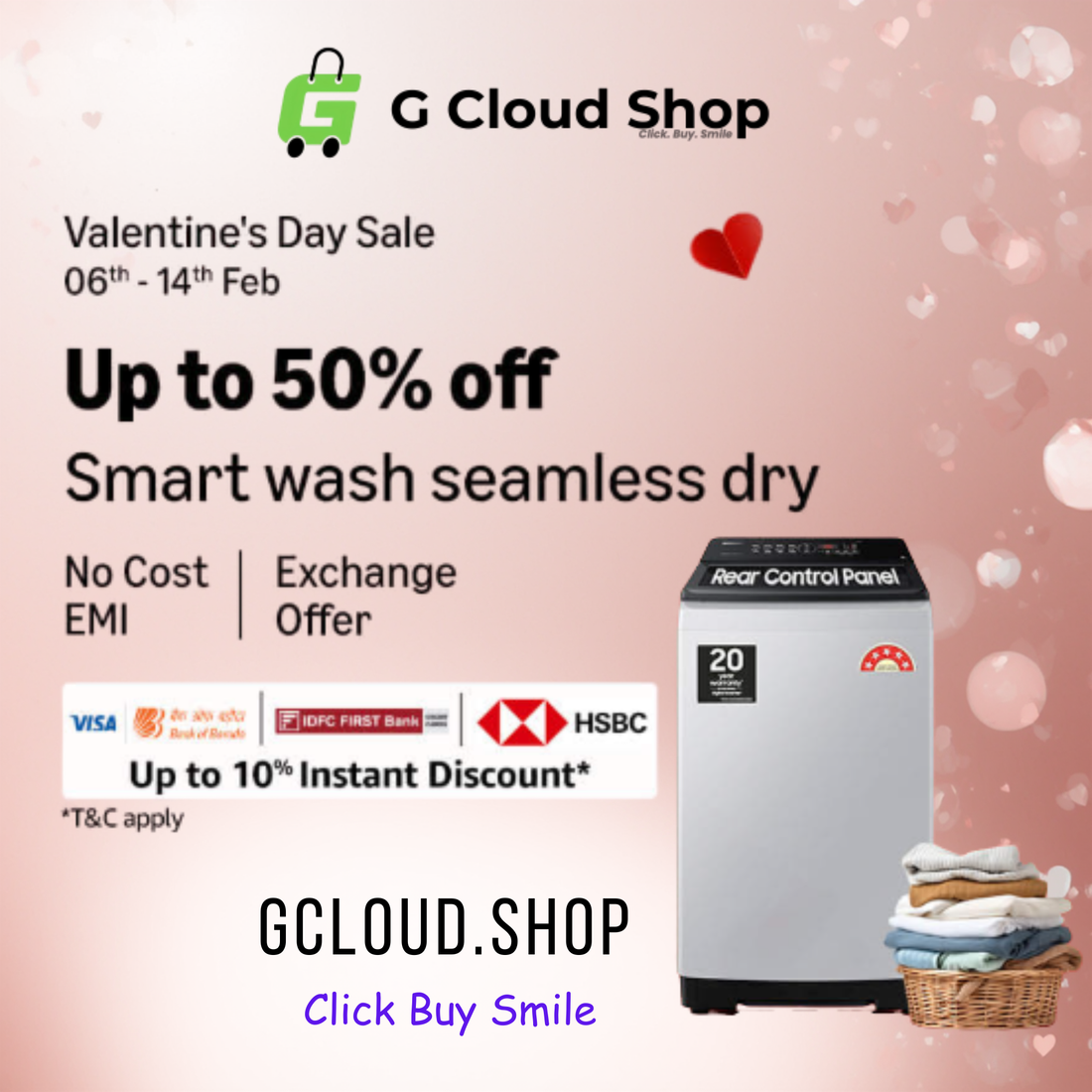 Up to 50% Off Smart Wash Seamless Dry