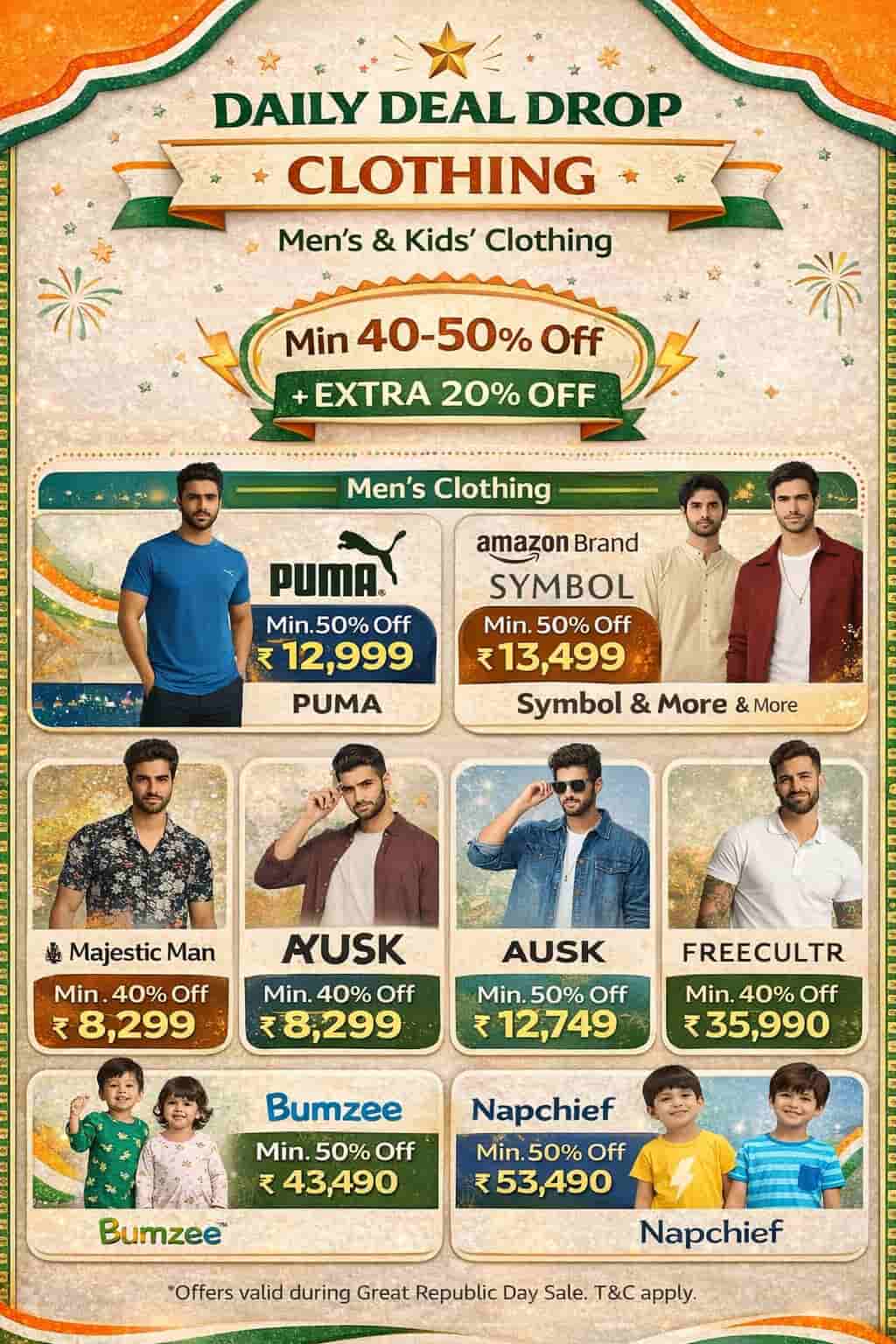 ⭐ Daily Deal Drop – Clothing Offers ⭐