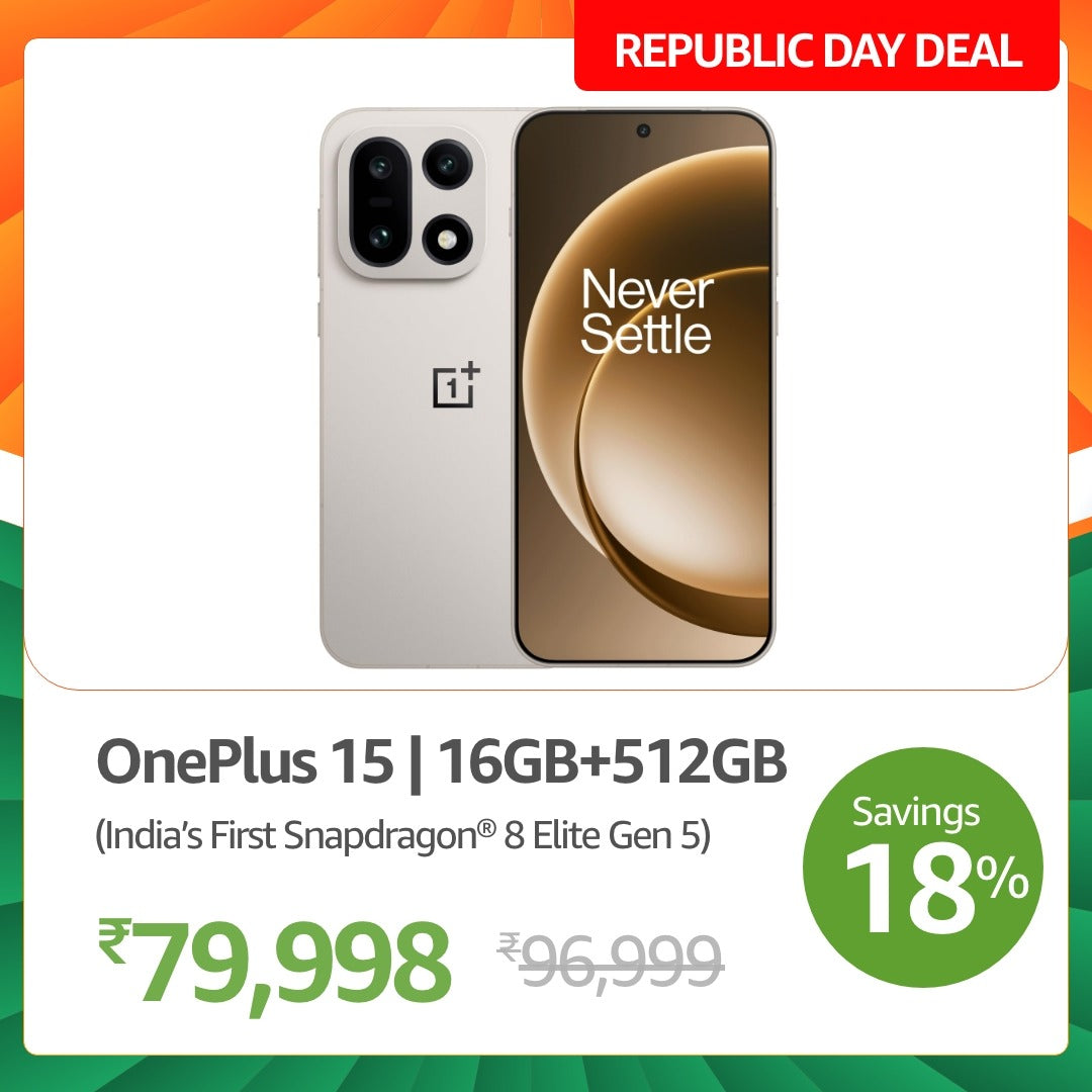 OnePlus 15 | GREAT REPUBLIC DAY SALE LIVE