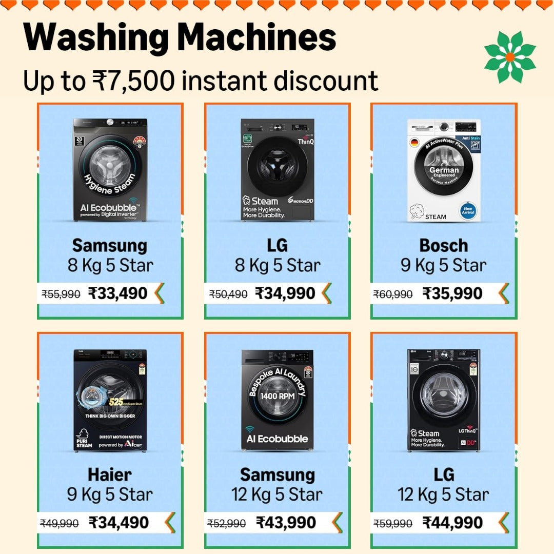 🧺 Washing Machines | Republic Day Sale