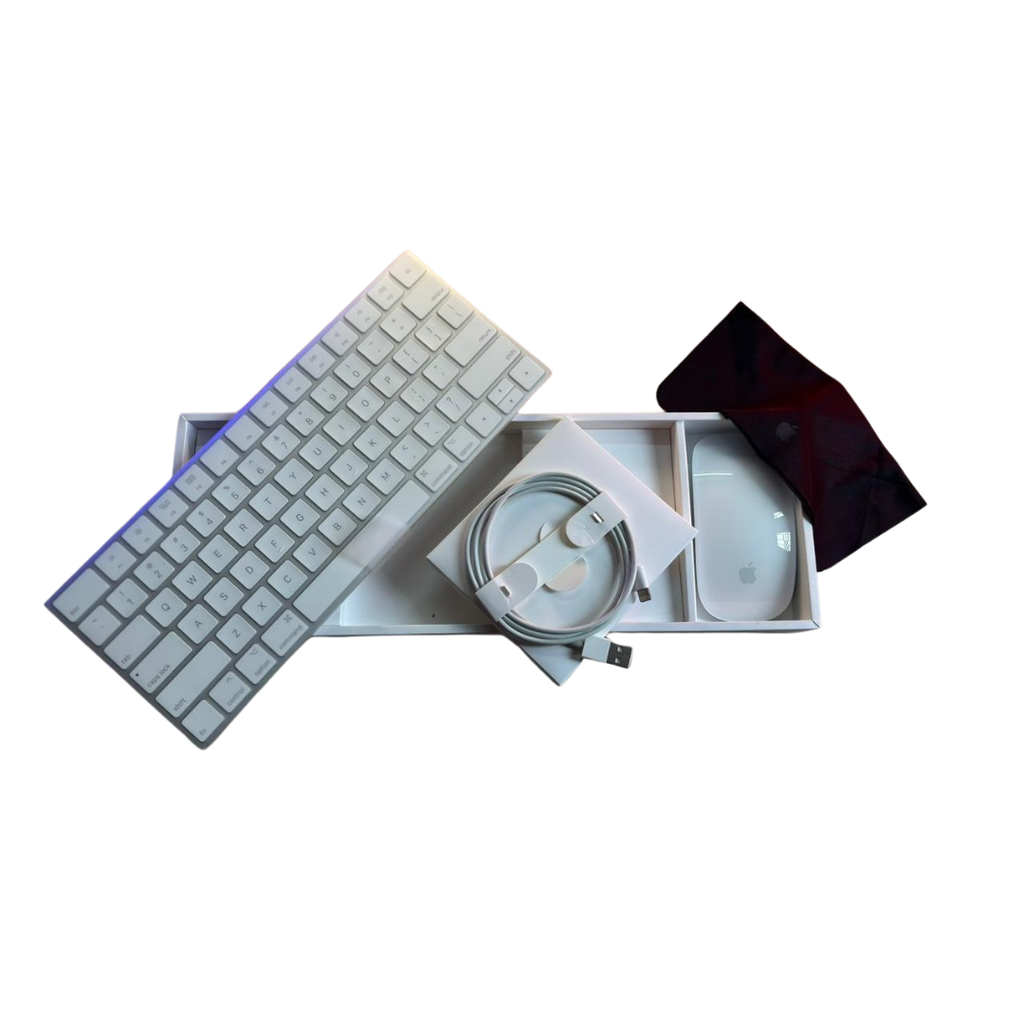 Apple Wireless Magic Keyboard 2 with Apple Magic Bluetooth Mouse 2 (Lighting Cable Edition)