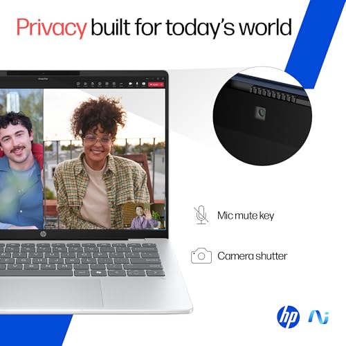 HP Omnibook 5 OLED, Snapdragon X Processor (16GB LPDDR5x,1TB SSD) 2K OLED, Micro-Edge, 16''/40.6cm, Win11, M365*Office24, Glacier Silver, 1.59kg, fb0001QU, FHD Camera, Backlit, Next-Gen AI Laptop