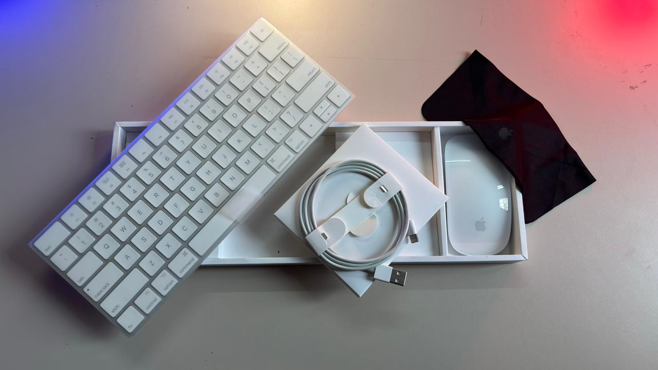 Apple Wireless Magic Keyboard 2 with Apple Magic Bluetooth Mouse 2 (Lighting Cable Edition)