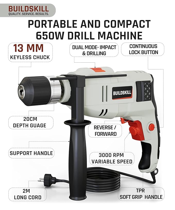 buildskill-650w-impact-drill-136-piece-tool-kit