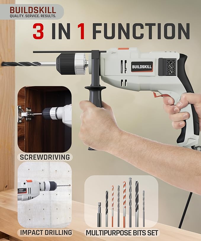 buildskill-650w-impact-drill-136-piece-tool-kit