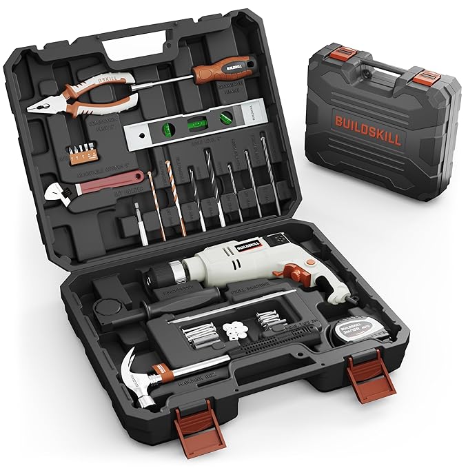 buildskill-650w-impact-drill-136-piece-tool-kit