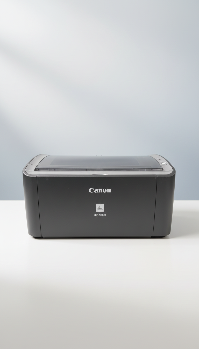Canon LBP 2900 Monochrome Laser Printer with New Toner & Cables (Refurbished)