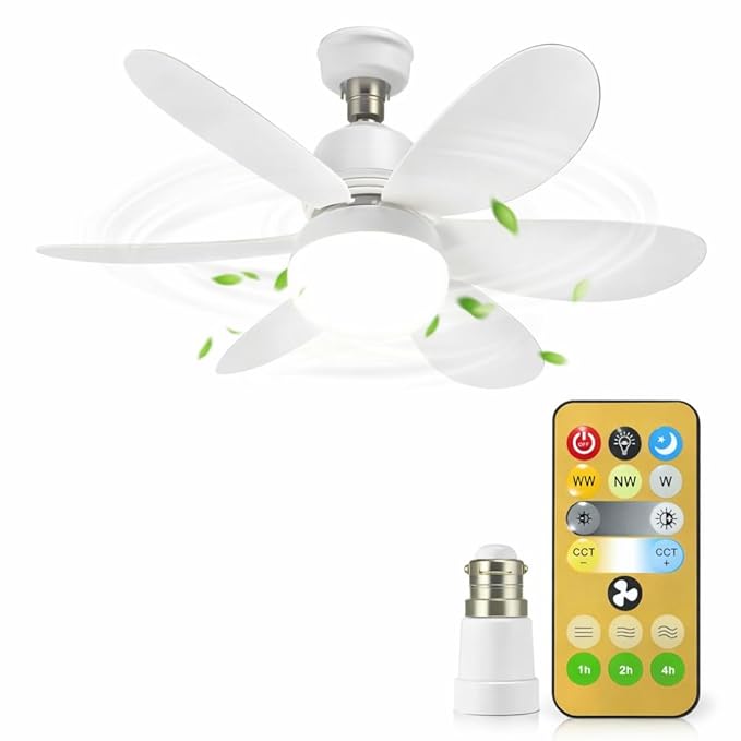product imagegesto-portable-ceiling-fan-led-light-b22