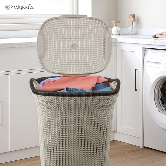 prettykrafts-60l-laundry-basket-lid