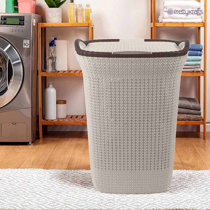 prettykrafts-60l-laundry-basket-lid