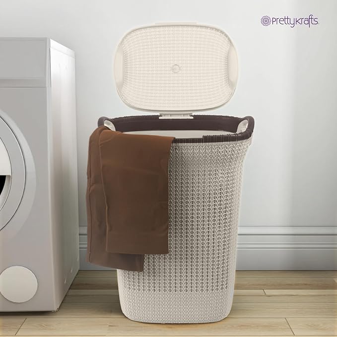 prettykrafts-60l-laundry-basket-lid